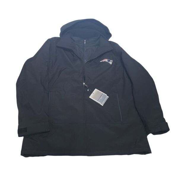 NE Patriots Weatherproof Flex Tech Mens Jacket XXXL Black Water Resistant New - Picture 1 of 16